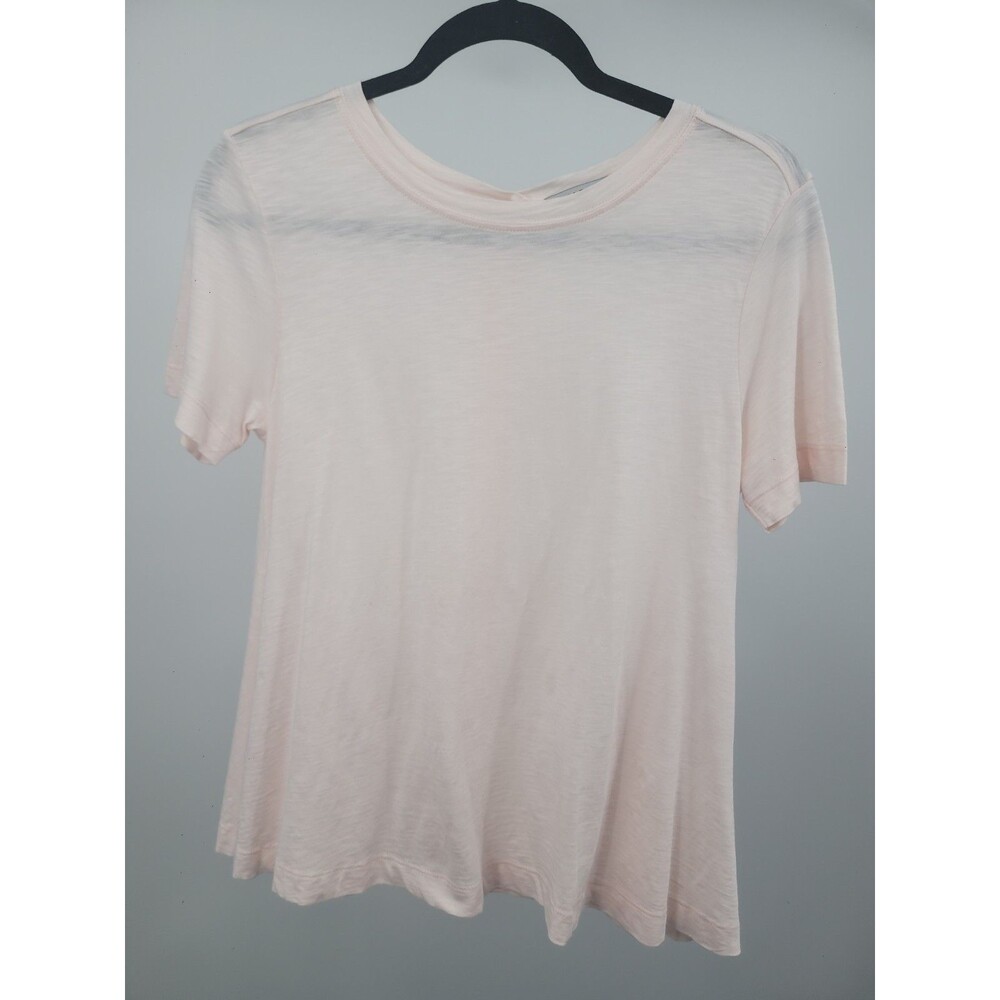 Lisa Todd Cotton Shirt Sz XS Beachy Vacation Breathable Neutral Capsule Travel